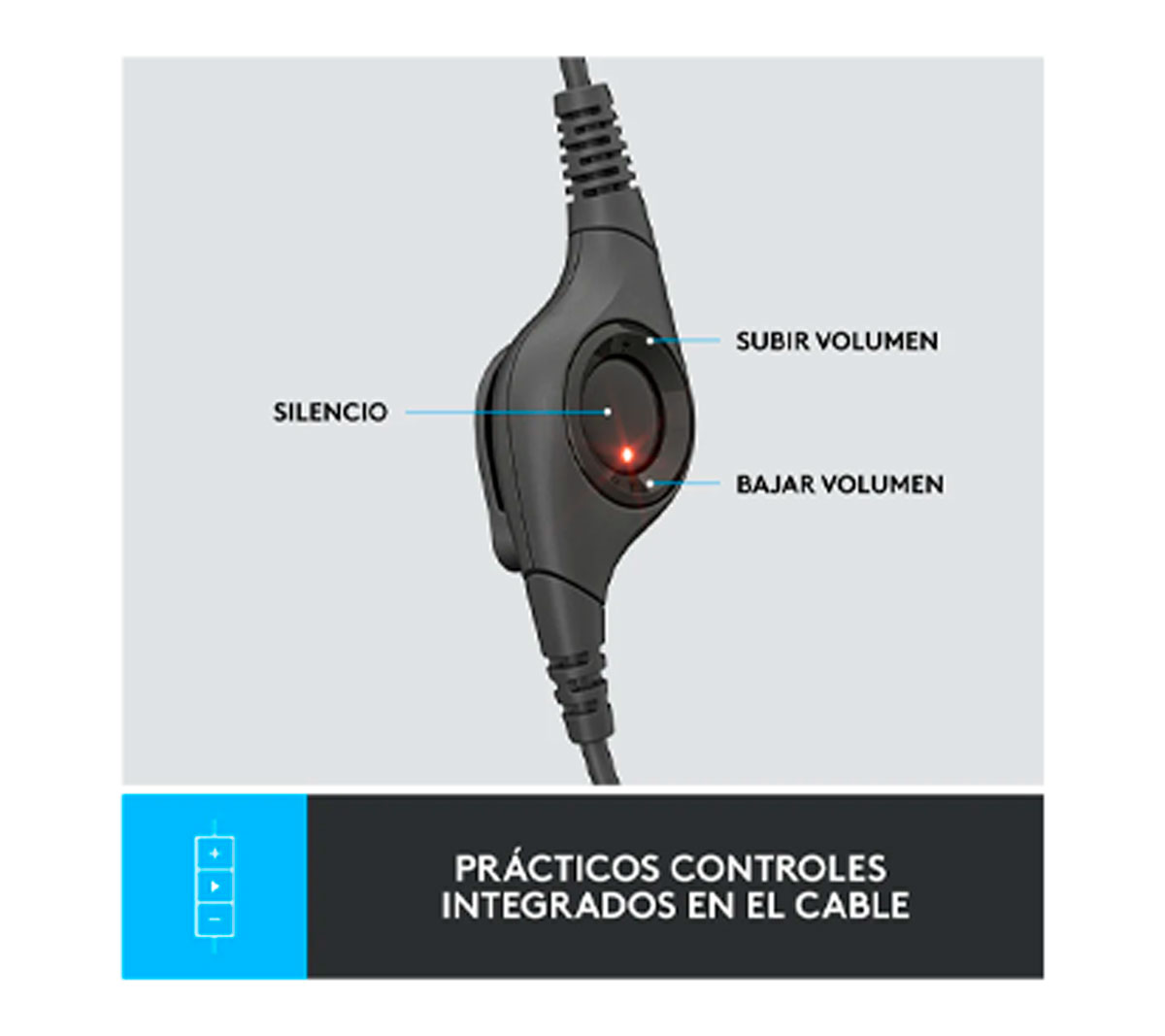 DIADEMA LOGITECH H390 - USB -C - CON MICROFONO
