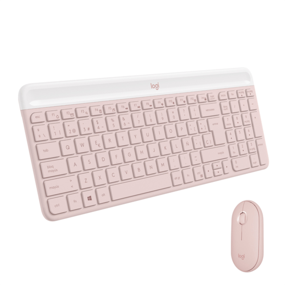 COMBO TECLADO Y MOUSE LOGITECH MK470 - ROSA