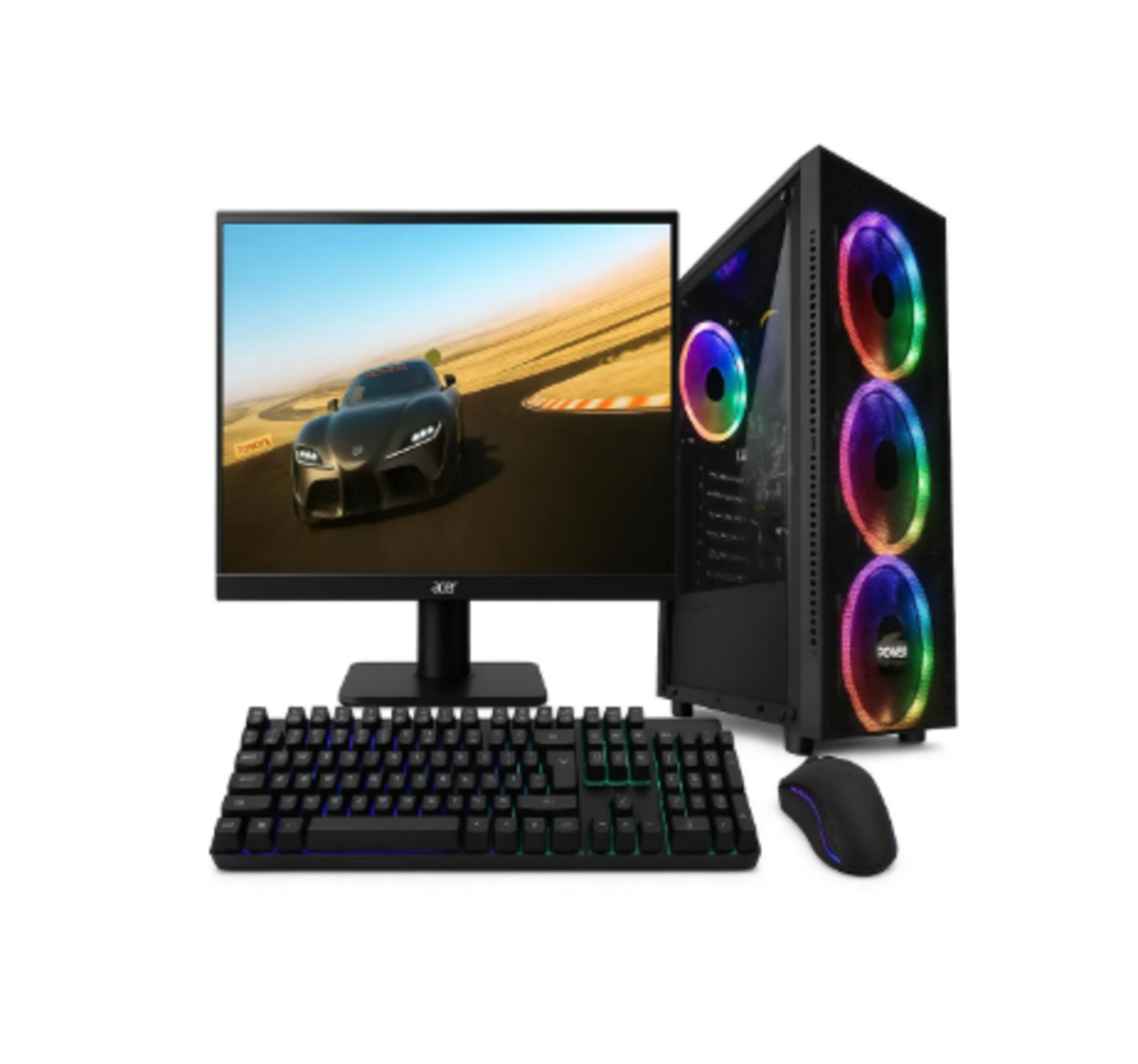 INTEL CORE I5 10400T - CAJA ATX - BOARD MSI PRO H510M-B - 16GB DDR4 - 500GB SSD - NO DVD - LINUX + MONITOR 23,8" .ACER + TECLADO MOUSE