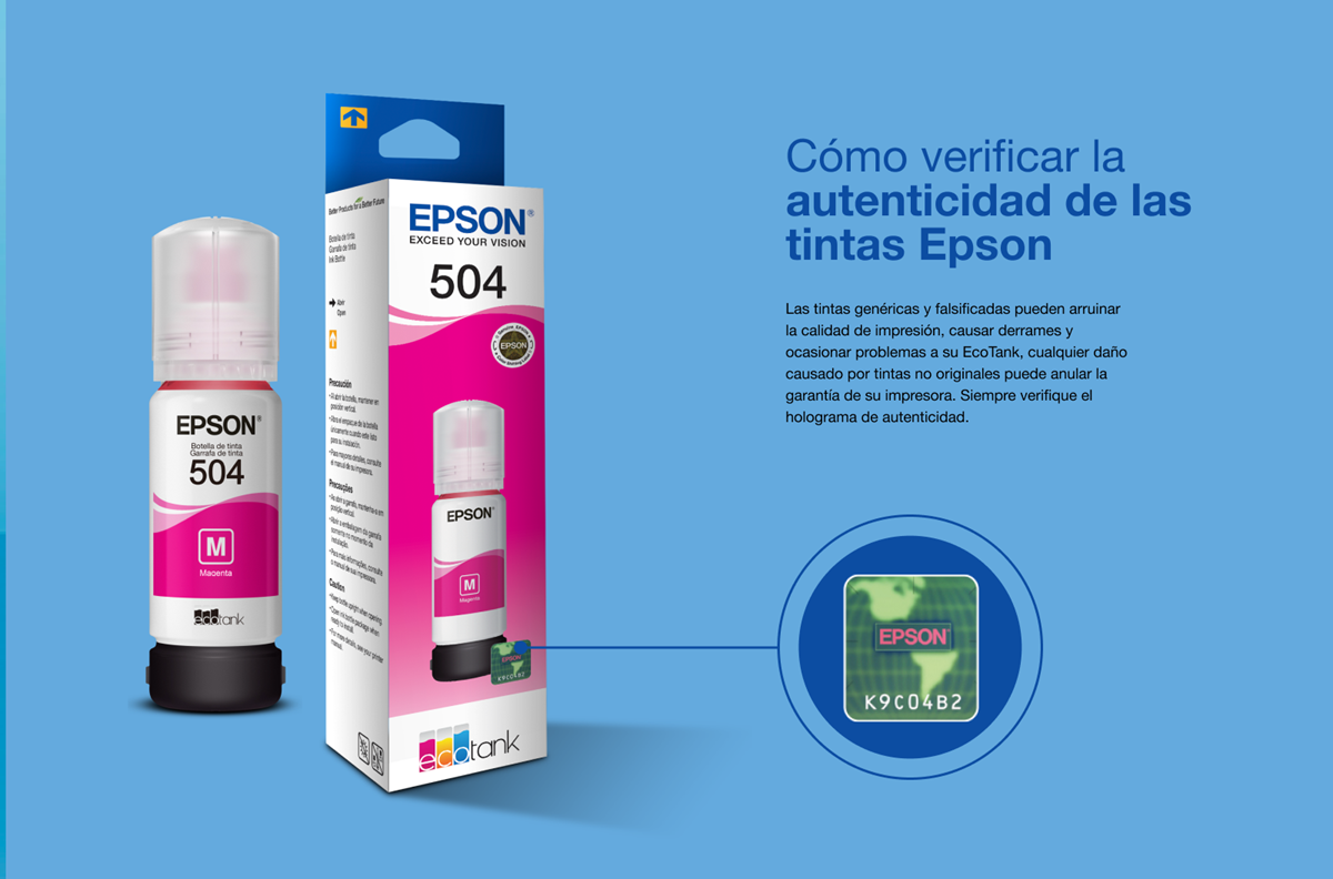 TINTA EPSON T-504 MAGENTA COMPATIBLE