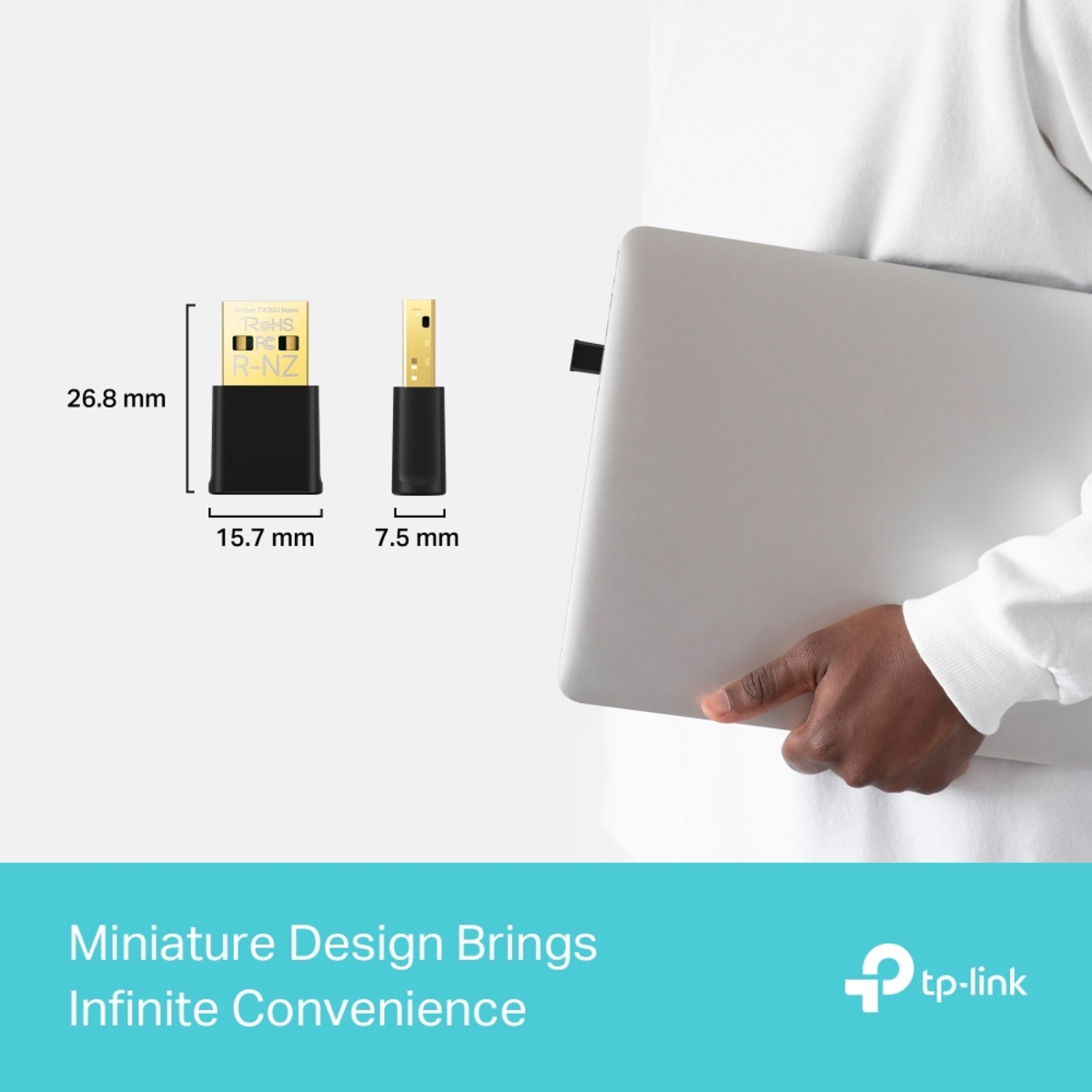 ADAPTADOR INALAMBRICO NANO USB TP-LINK ARCHER TX20U NANO - AX1800