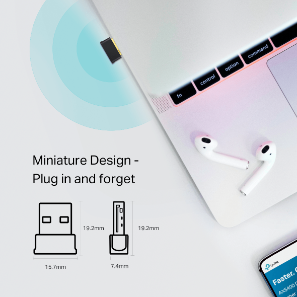 ADAPTADOR INALAMBRICO NANO USB TP-LINK ARCHER T2UB NANO - AC600